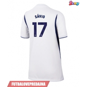 Lacne Ženy Futbalové dres Tottenham Hotspur Savio #17 2026-27 Krátky Rukáv - Domáci
